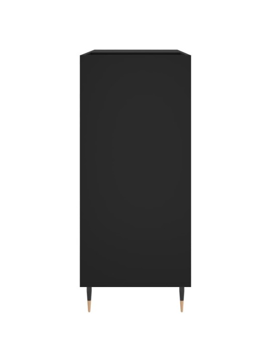 Skříňka na LP desky černá 84,5 x 38 x 89 cm kompozitní dřevo