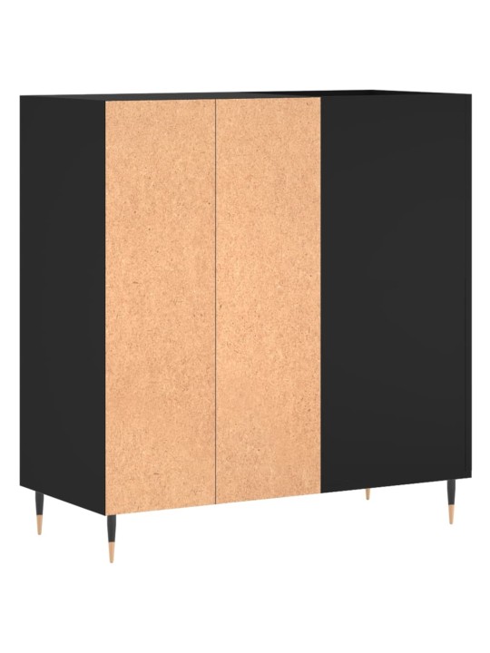 Skříňka na LP desky černá 84,5 x 38 x 89 cm kompozitní dřevo