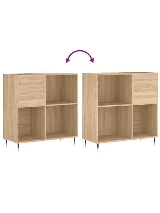 Skříňka na LP desky dub sonoma 84,5x38x89 cm kompozitní dřevo