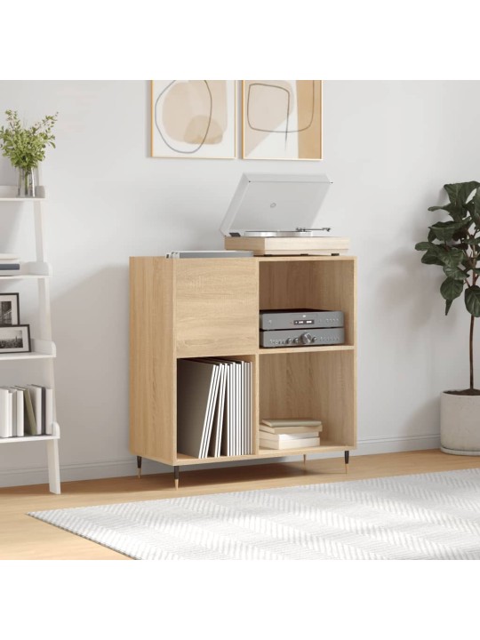Skříňka na LP desky dub sonoma 84,5x38x89 cm kompozitní dřevo
