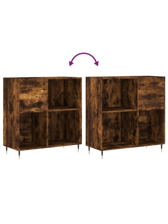 Skříňka na LP desky kouřový dub 84,5x38x89 cm kompozitní dřevo