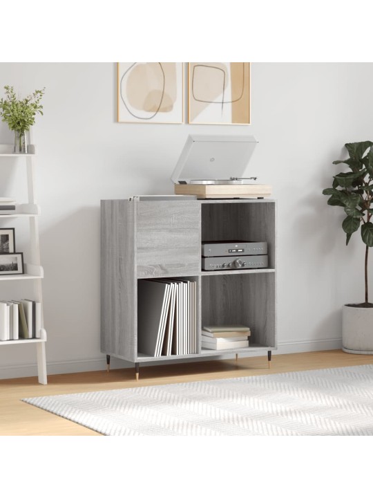 Skříňka na LP desky šedá sonoma 84,5x38x89 cm kompozitní dřevo