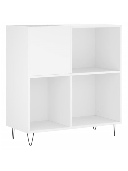 Skříňka na LP desky bílá 84,5 x 38 x 89 cm kompozitní dřevo