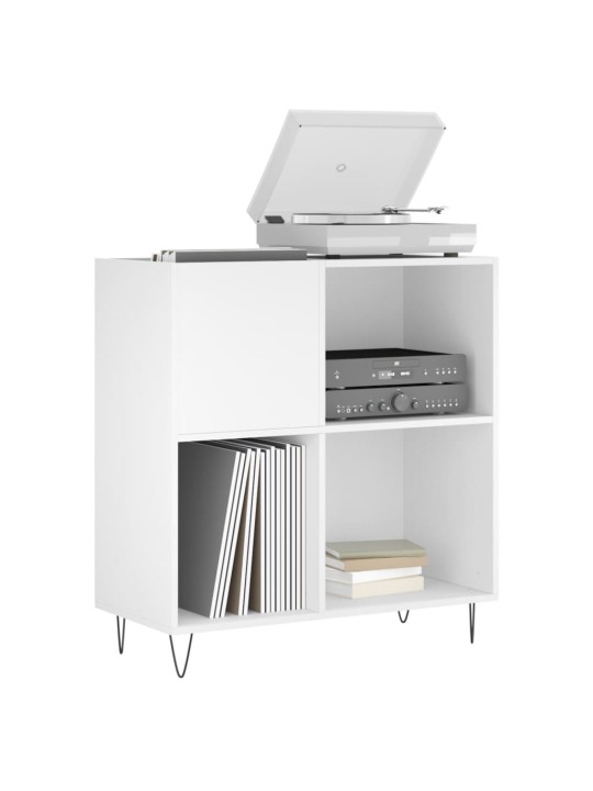 Skříňka na LP desky bílá 84,5 x 38 x 89 cm kompozitní dřevo
