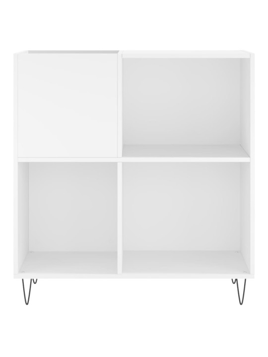 Skříňka na LP desky bílá 84,5 x 38 x 89 cm kompozitní dřevo