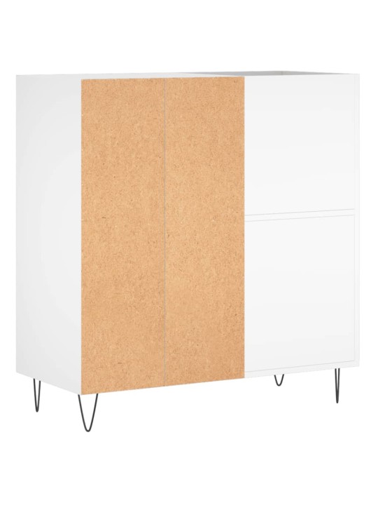 Skříňka na LP desky bílá 84,5 x 38 x 89 cm kompozitní dřevo