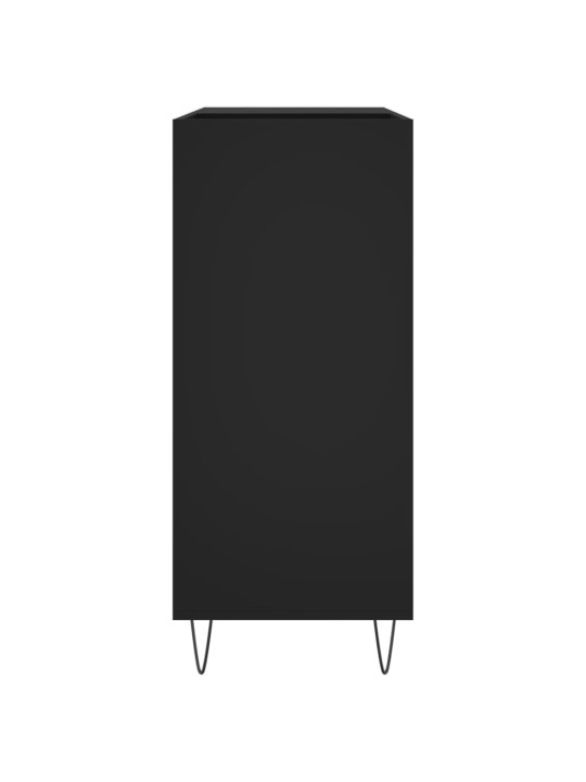 Skříňka na LP desky černá 84,5 x 38 x 89 cm kompozitní dřevo