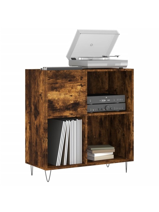 Skříňka na LP desky kouřový dub 84,5x38x89 cm kompozitní dřevo