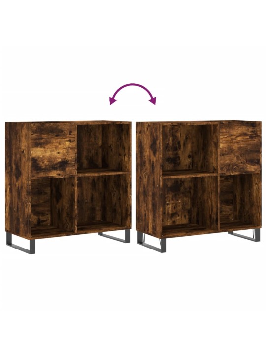 Skříňka na LP desky kouřový dub 84,5x38x89 cm kompozitní dřevo