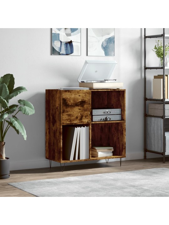 Skříňka na LP desky kouřový dub 84,5x38x89 cm kompozitní dřevo