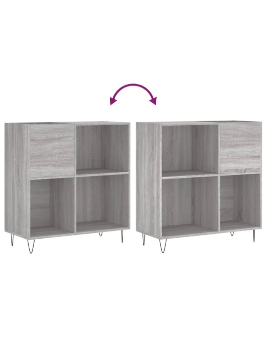 Skříňka na LP desky šedá sonoma 84,5x38x89 cm kompozitní dřevo