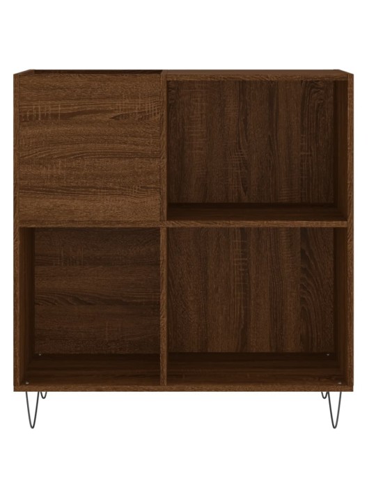 Skříňka na LP desky hnědý dub 84,5x38x89 cm kompozitní dřevo