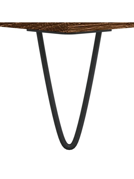 Skříňka na LP desky hnědý dub 84,5x38x89 cm kompozitní dřevo