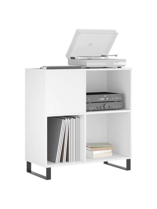 Skříňka na LP desky bílá 84,5 x 38 x 89 cm kompozitní dřevo