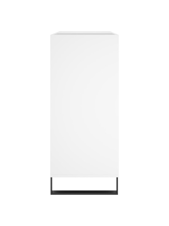 Skříňka na LP desky bílá 84,5 x 38 x 89 cm kompozitní dřevo