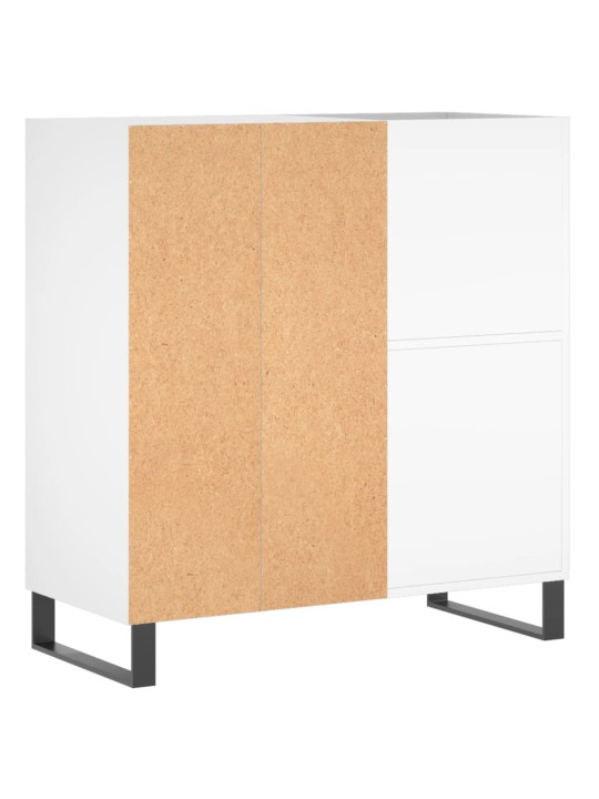 Skříňka na LP desky bílá 84,5 x 38 x 89 cm kompozitní dřevo