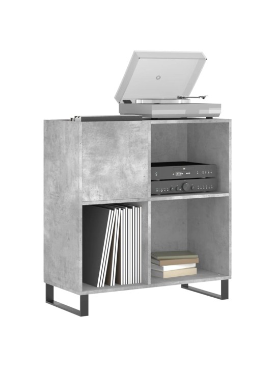 Skříňka na LP desky betonově šedá 84,5x38x89cm kompozitní dřevo