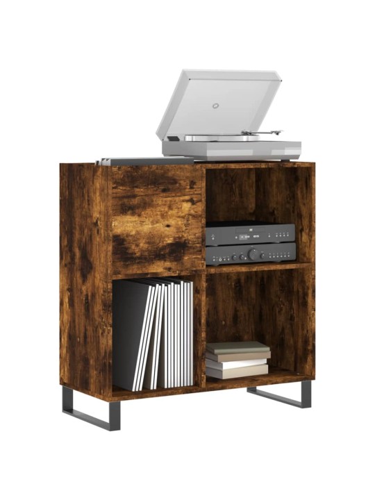 Skříňka na LP desky kouřový dub 84,5x38x89 cm kompozitní dřevo