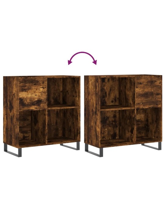 Skříňka na LP desky kouřový dub 84,5x38x89 cm kompozitní dřevo