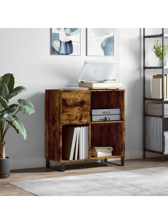 Skříňka na LP desky kouřový dub 84,5x38x89 cm kompozitní dřevo