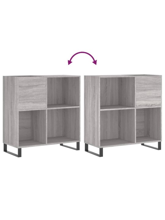 Skříňka na LP desky šedá sonoma 84,5x38x89 cm kompozitní dřevo