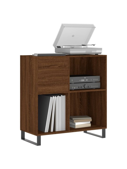 Skříňka na LP desky hnědý dub 84,5x38x89 cm kompozitní dřevo