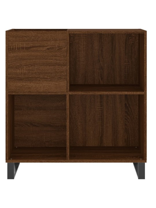 Skříňka na LP desky hnědý dub 84,5x38x89 cm kompozitní dřevo