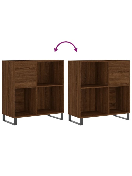 Skříňka na LP desky hnědý dub 84,5x38x89 cm kompozitní dřevo
