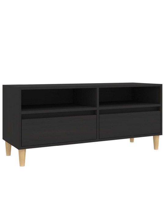 TV skříňka černá 100 x 34,5 x 44,5 cm kompozitní dřevo