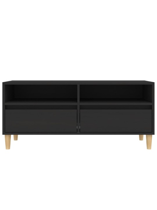 TV skříňka černá 100 x 34,5 x 44,5 cm kompozitní dřevo