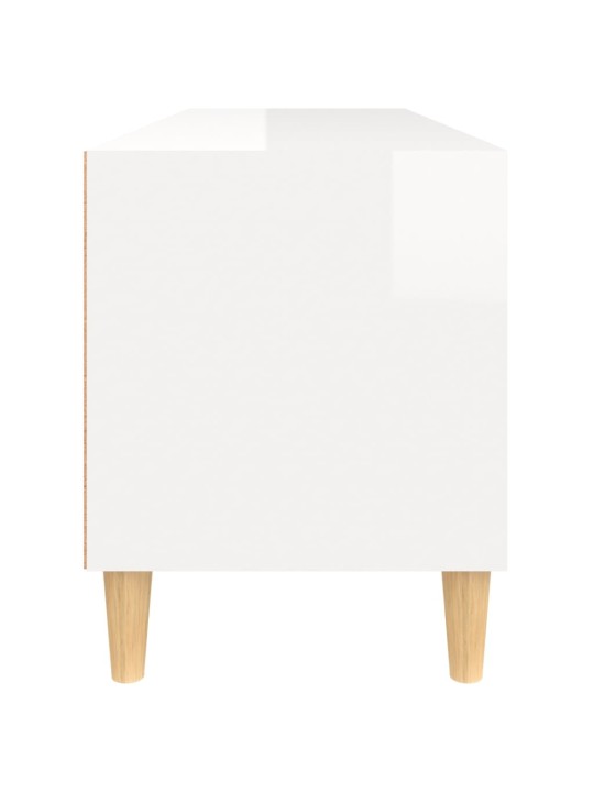 TV skříňka bílá vysoký lesk 100x34,5x44,5 cm kompozitní dřevo