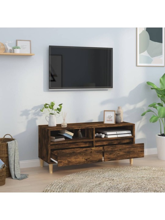 TV skříňka kouřový dub 100 x 34,5 x 44,5 cm kompozitní dřevo