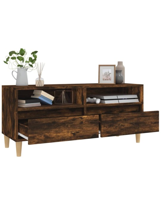 TV skříňka kouřový dub 100 x 34,5 x 44,5 cm kompozitní dřevo
