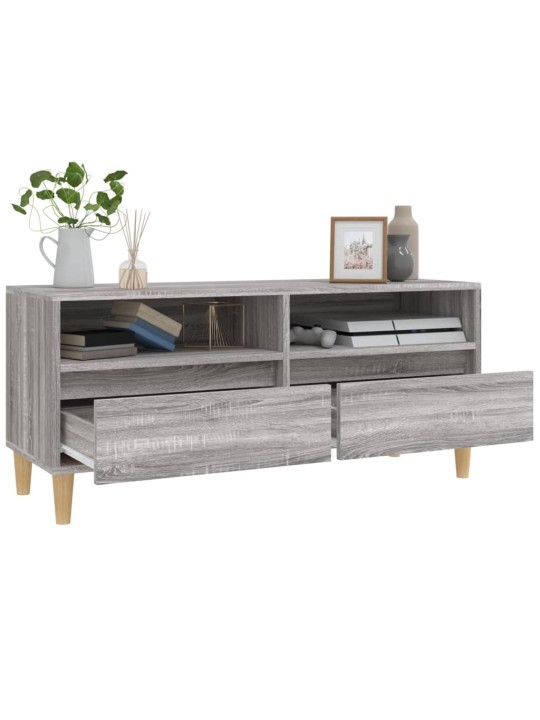 TV skříňka šedá sonoma 100 x 34,5 x 44,5 cm kompozitní dřevo