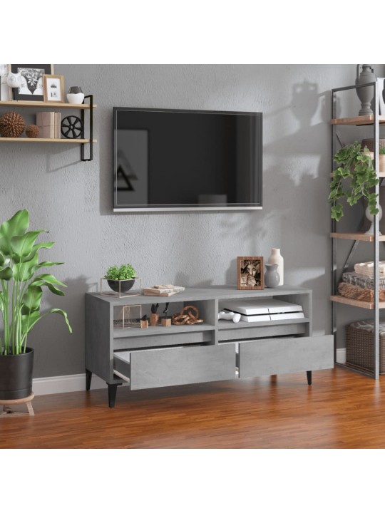 TV skříňka betonově šedá 100 x 34,5 x 44,5 cm kompozitní dřevo