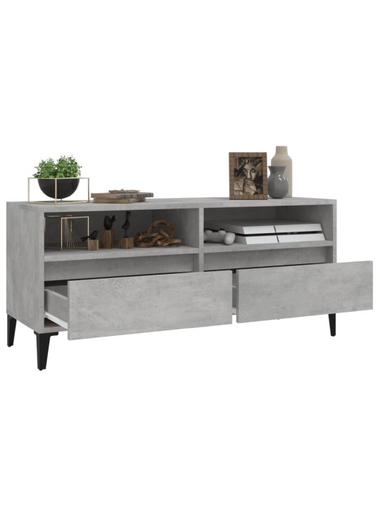 TV skříňka betonově šedá 100 x 34,5 x 44,5 cm kompozitní dřevo