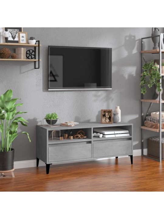 TV skříňka betonově šedá 100 x 34,5 x 44,5 cm kompozitní dřevo