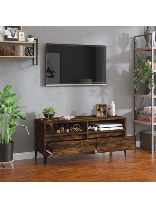 TV skříňka kouřový dub 100 x 34,5 x 44,5 cm kompozitní dřevo