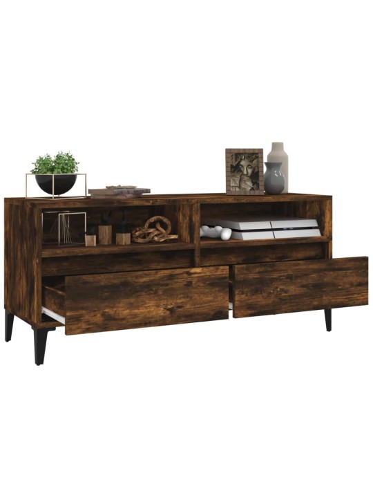 TV skříňka kouřový dub 100 x 34,5 x 44,5 cm kompozitní dřevo