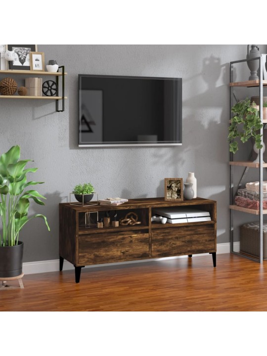 TV skříňka kouřový dub 100 x 34,5 x 44,5 cm kompozitní dřevo