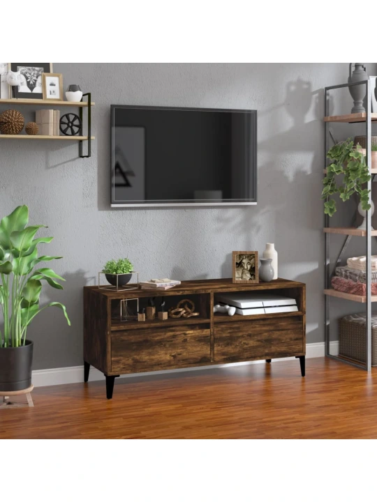 TV skříňka kouřový dub 100 x 34,5 x 44,5 cm kompozitní dřevo