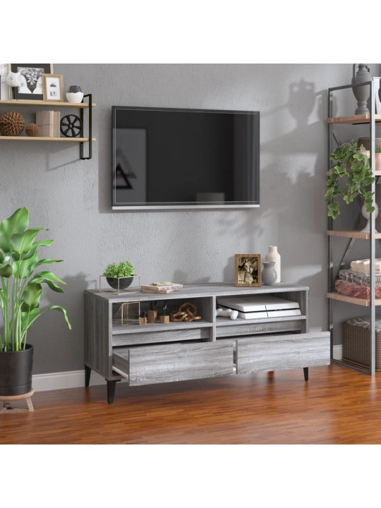 TV skříňka šedá sonoma 100 x 34,5 x 44,5 cm kompozitní dřevo