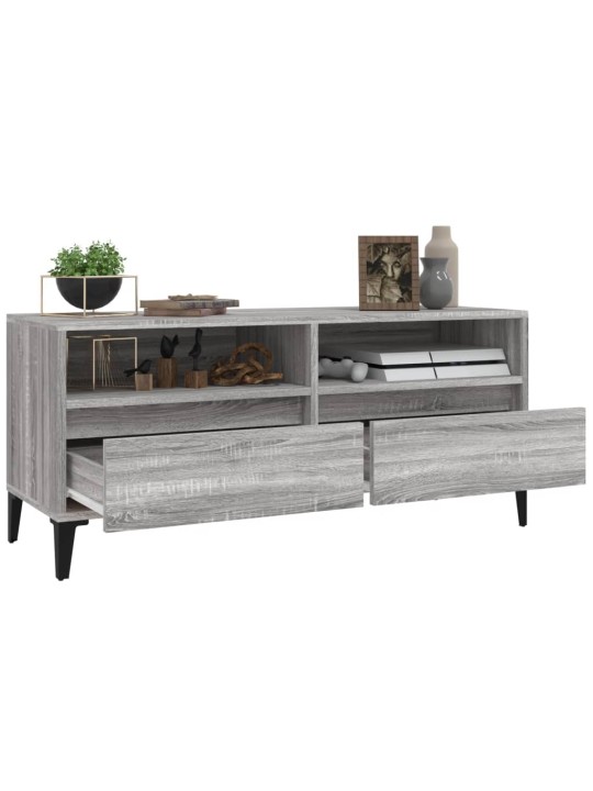 TV skříňka šedá sonoma 100 x 34,5 x 44,5 cm kompozitní dřevo
