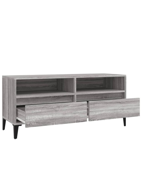 TV skříňka šedá sonoma 100 x 34,5 x 44,5 cm kompozitní dřevo