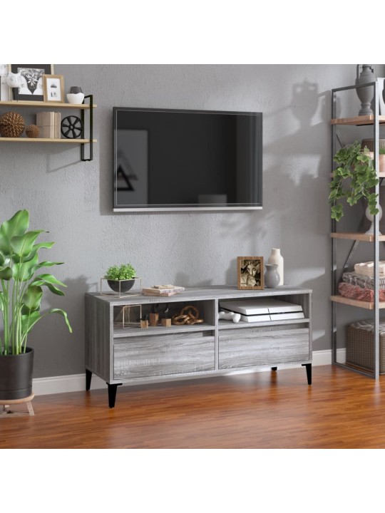 TV skříňka šedá sonoma 100 x 34,5 x 44,5 cm kompozitní dřevo