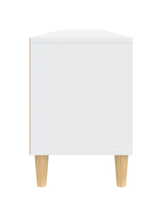 TV skříňka bílá 150 x 30 x 44,5 cm kompozitní dřevo