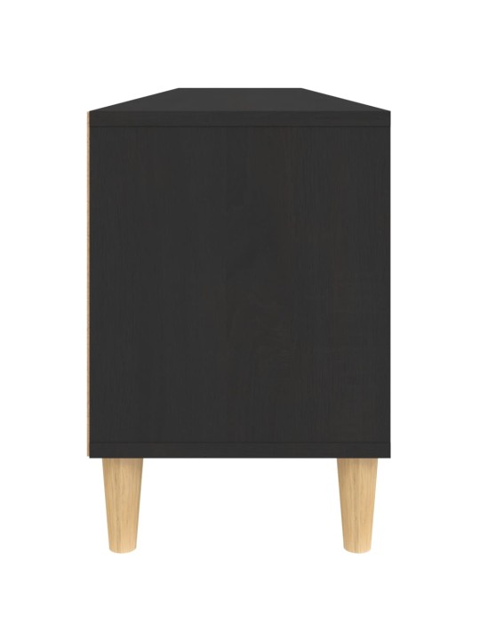 TV skříňka černá 150 x 30 x 44,5 cm kompozitní dřevo