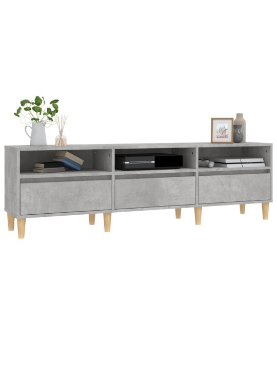 TV skříňka betonově šedá 150 x 30 x 44,5 cm kompozitní dřevo