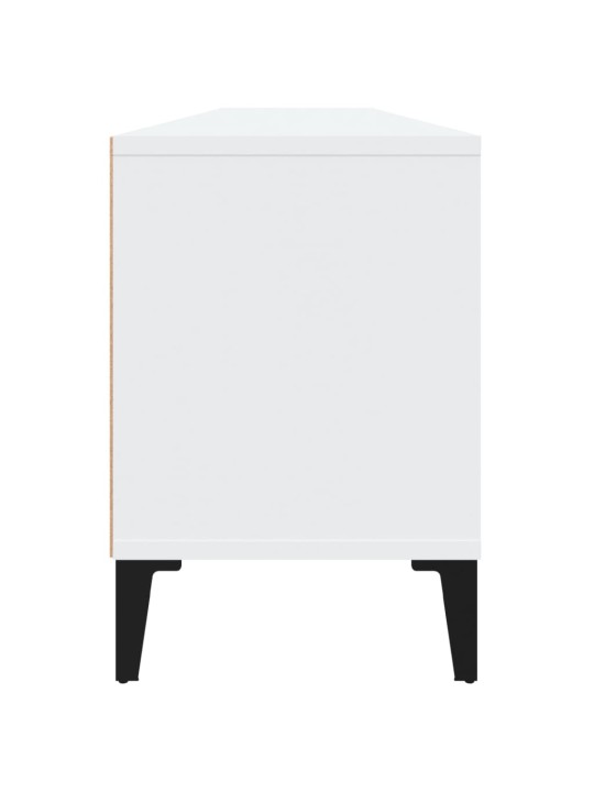 TV skříňka bílá 150 x 30 x 44,5 cm kompozitní dřevo
