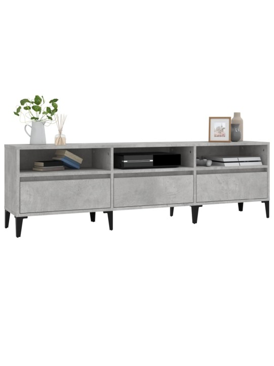 TV skříňka betonově šedá 150 x 30 x 44,5 cm kompozitní dřevo